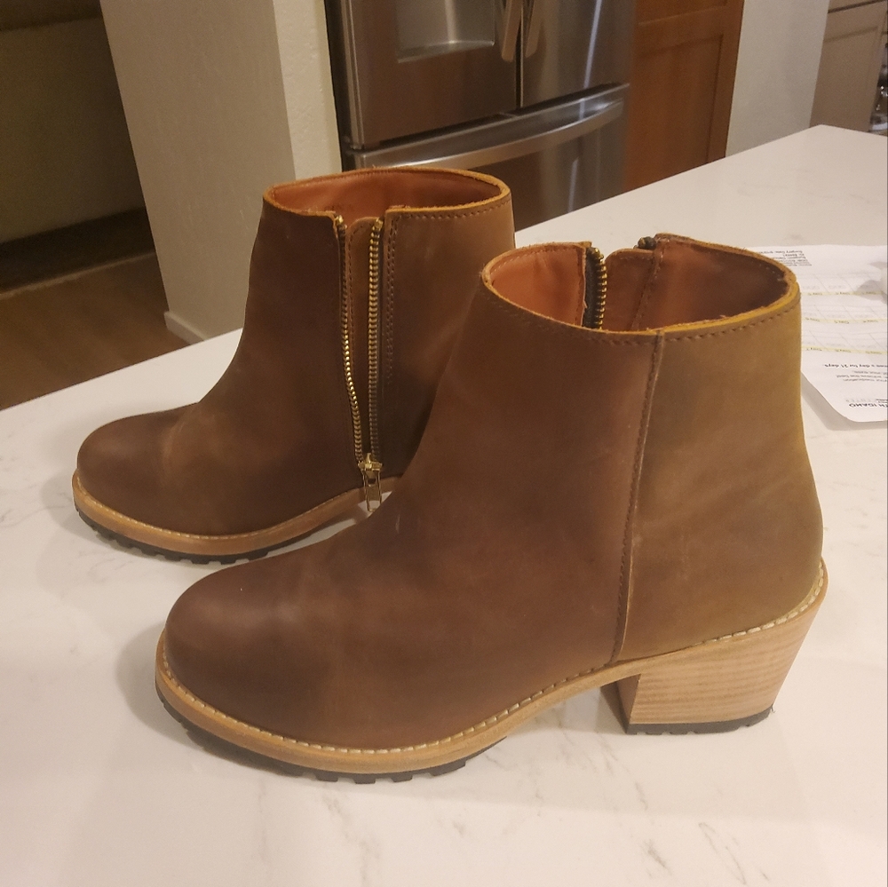 New Portland Leather Ankle Booties